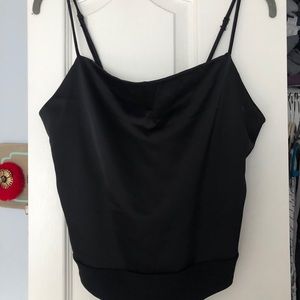 South Moon Under cowl neck satin bodysuit